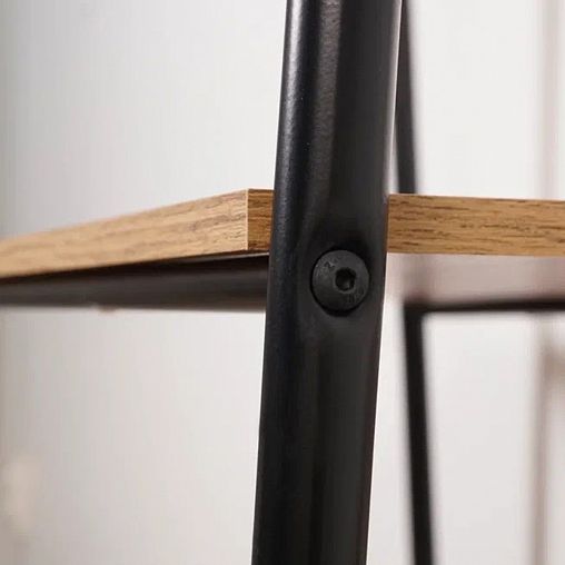 Стеллаж ЗМИ Скандинавия 24, 4 полки, 65 x 38,5 x 147 см, черный фото