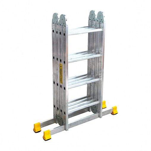 Лестница-трансформер шарнирная Alumet T433SP, алюминиевая, 4 x 3 ступени, 2,83 - 4,65 м фото