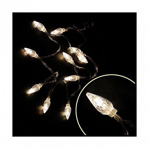 Электрогирлянда Волшебная страна Капельки, 10 LED ламп, 1,2 м, теплый свет фото