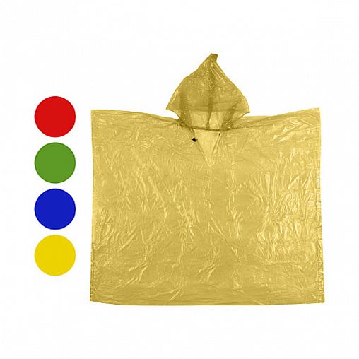 Дождевик-пончо Ecos, ПВД, 35 мкм, микс фото