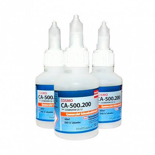 Клей секундный цианоакрилатный Cosmo CA-500.200 (Cosmofen CA-12), 50 г фото