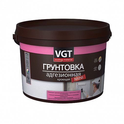 Грунтовка укрывающая для внутренних работ VGT ВД-АК-0301 Mini, 16 кг ...