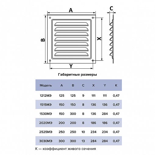 Решетка вентиляционная Era 1515МЭ Black, эмалированная сталь, 150 x 150 мм фото