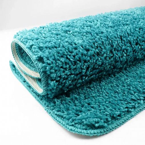 Коврик для ванной L Cadesi Alya, полипропилен, 60 x 100 см, бирюзовый фото