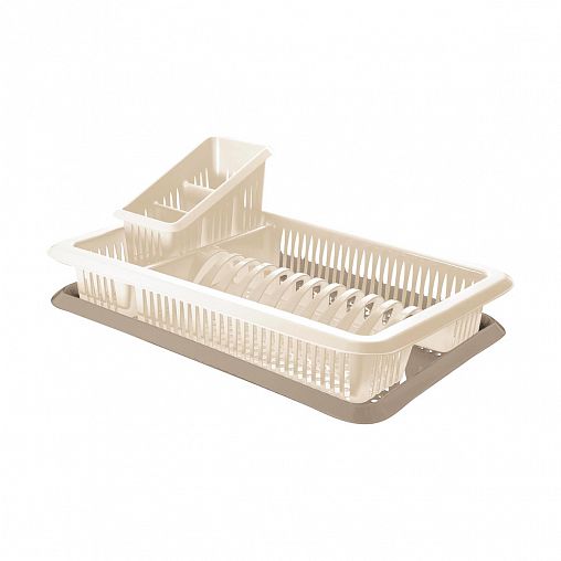 Сушилка для посуды и столовых приборов Sugar&Spice Bono, с поддоном, 48 x 31 x 17 см, шампань фото
