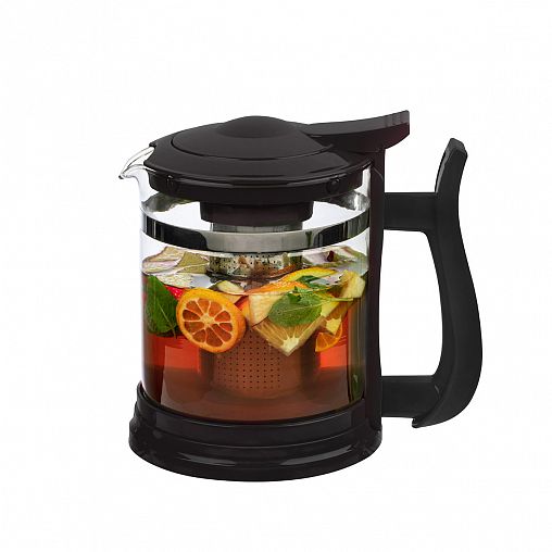 Чайник заварочный Mallony Fabriano, стеклянный, с фильтром, 1,6 л фото