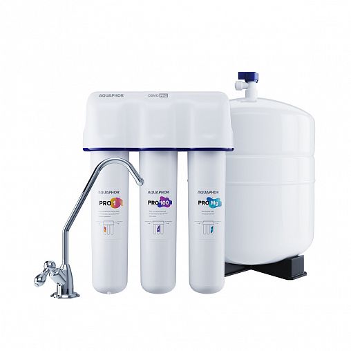 Четырехступенчатая система очистки воды с краном Аквафор OSMO Pro-100 фото