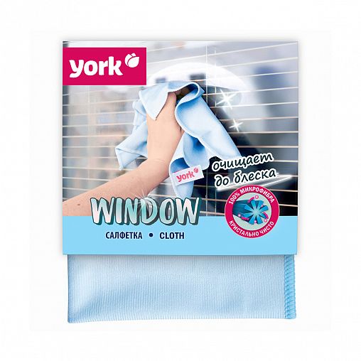 Салфетка для стекол York, микрофибра фото