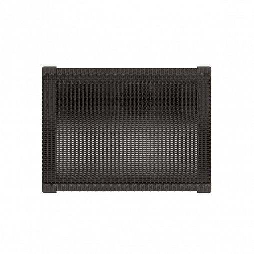 Стол садовый Альтернатива Ротанг плюс, 76,5 x 57 x 42 см, мокко фото