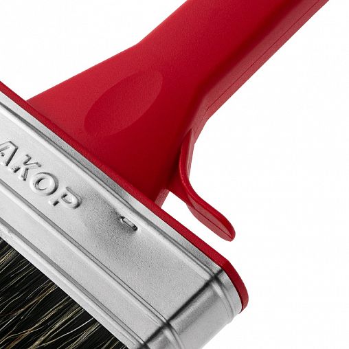 Кисть плоская для водных красок Акор Мастер, смешанная щетина, пластиковая ручка, 120 x 25 мм фото