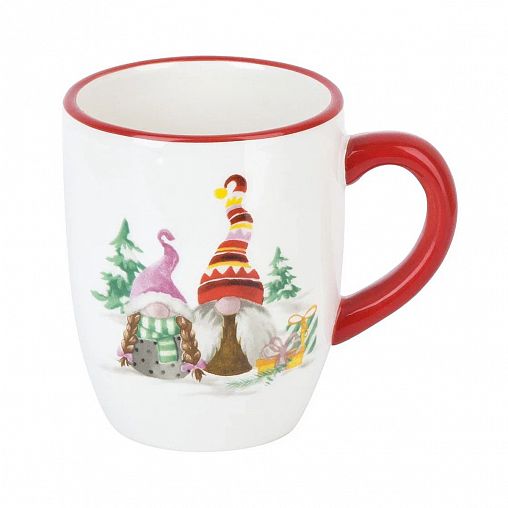Кружка Dolomite Рождественские гномы, керамическая, 350 мл фото