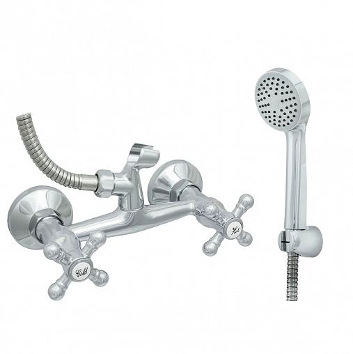 Смеситель для душа Центр Сантехники Стандарт Крест ЦС-СМ 293/3.1-4, двухвентильный, хром фото