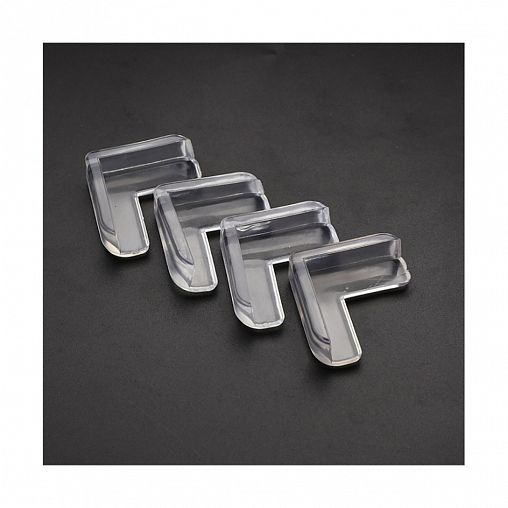 Накладки защитные на углы самоклеящиеся, Рыжий кот, силиконовые, 4 шт фото