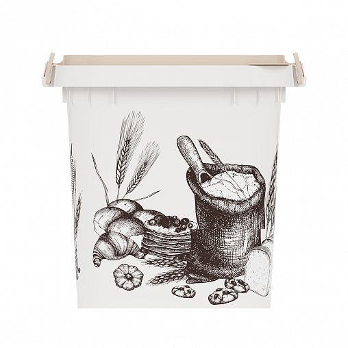 Банка для сыпучих продуктов Альтернатива, с ручками-защелками, пластиковая, 25 л фото