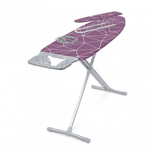 Гладильная доска Nika 10+ Линии на сливовом, тефлоновый чехол, 122 x 40 см фото
