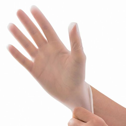 Перчатки виниловые неопудренные Aviora, размер M, упаковка 100 шт фото