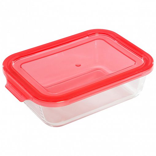 Контейнер Mallony Limpido 1 л, жаропрочное стекло, пластиковая крышка фото