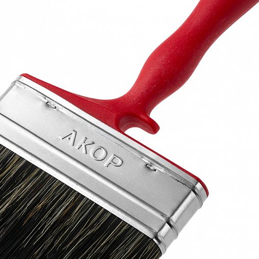 Кисть плоская для водных красок Акор Мастер, смешанная щетина, пластиковая ручка, 100 x 17 мм фото