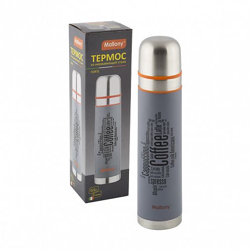 Термос Mallony Forte, нержавеющая сталь, 0,5 л фото