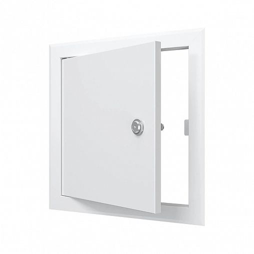 Люк-дверца ревизионная Evecs ЛТ2020МЗп, стальная с замком, с фланцем 200 x 200 мм, 260 x 260 мм фото