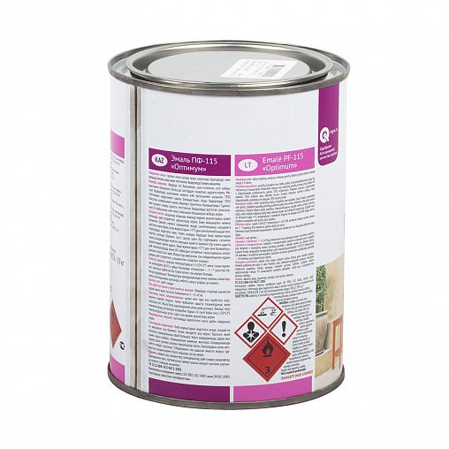 Эмаль ПФ-115 Ленинградские краски Оптимум, алкидная, глянцевая, 0,9 кг, темно-синяя фото