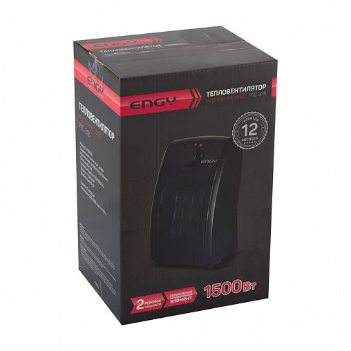 Тепловентилятор настольный Engy РТС-318, 2 режима, 1500 Вт фото