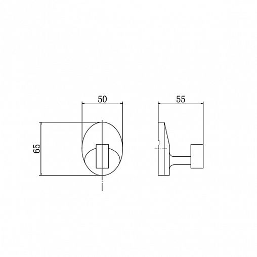 Крючок Fashun A1605-1, хром фото