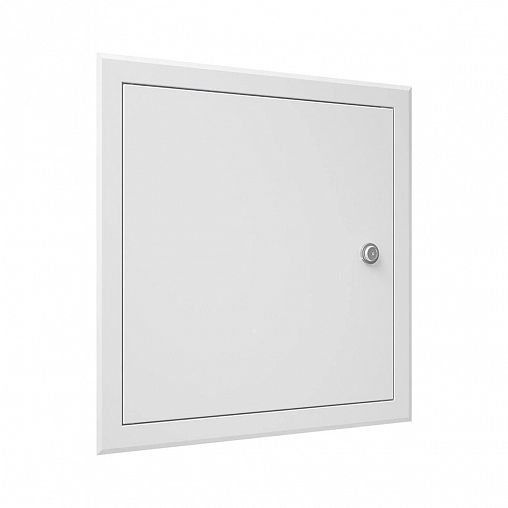 Люк-дверца ревизионная Evecs ЛТ4040МЗп, стальная с замком, с фланцем 400 x 400 мм, 460 x 460 мм фото