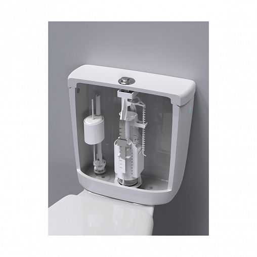 Арматура водосливная Berges Eko 21, 2 кнопки + нижний клапан 1/2" фото