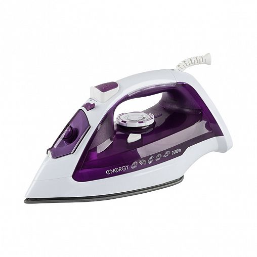 Утюг Energy EN-348, 2600 Вт, подошва керамическая, бело-бирюзовый фото