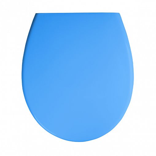 Сиденье для унитаза с большой крышкой VIRPlast Виктория, голубое фото