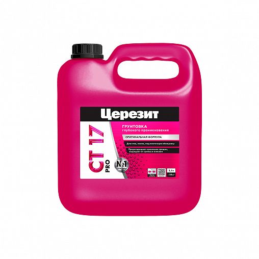 Грунтовка глубокого проникновения Церезит (Ceresit) CT 17 PRO, 2,5 л фото