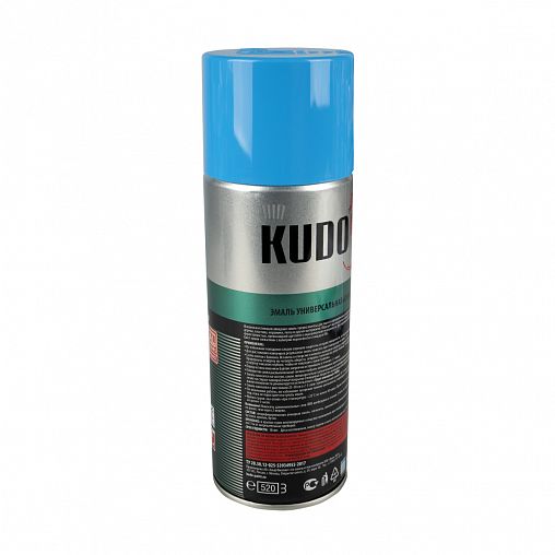 Аэрозольная алкидная краска Kudo KU-1010, 520 мл, RAL 5012, голубая фото
