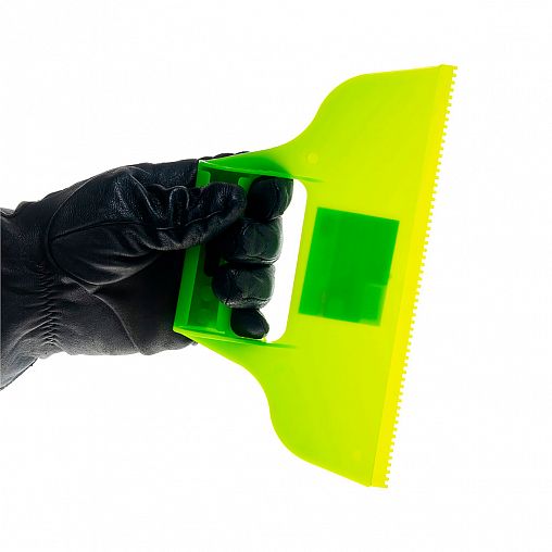 Шпатель зубчатый для клея Сибртех, пластик, 230 мм, зуб 2 х 2 мм фото