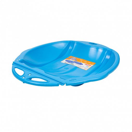 Санки-ледянки Олимпик Веселый паровозик, голубые фото