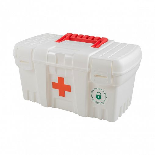 Аптечка пластиковая Keeplex Family doctor, 26,5 x 15,5 x 14 см, белая фото