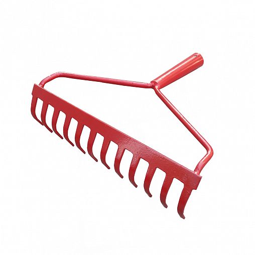 Грабли прямые, с выносной тулейкой, 12 зубьев фото