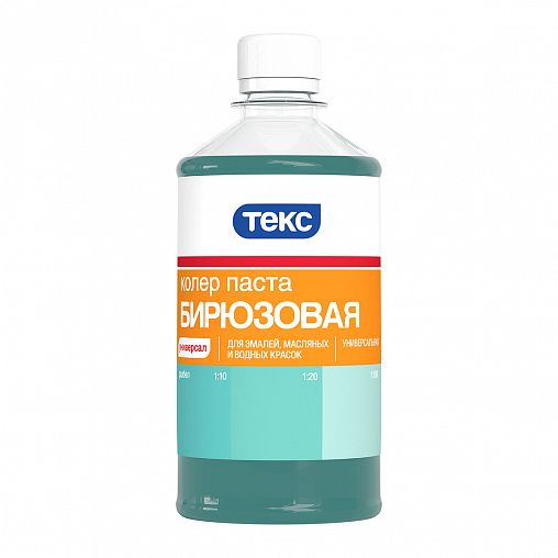 Колер паста Текс Универсал №19, бирюзовая, 0,5 л фото