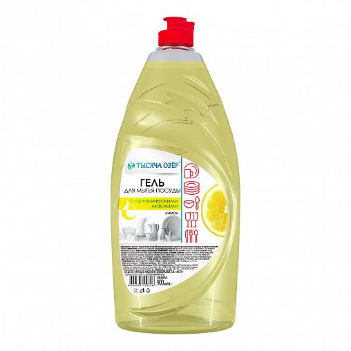 Средство для мытья посуды Тысяча Озер Лимон, 900 мл фото