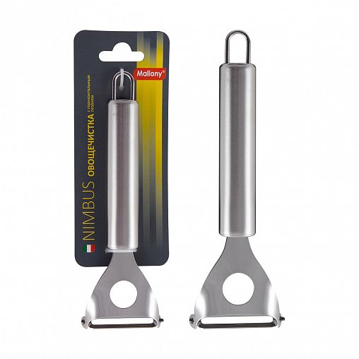 Овощечистка Mallony Nimbus, нержавеющая сталь, 17,5 x 5,5 см фото