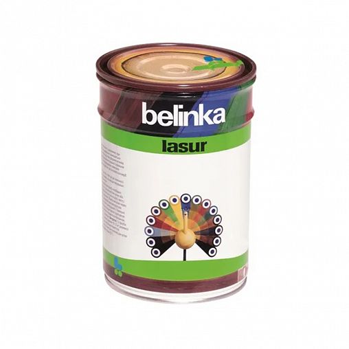 Защитная лазурь для дерева Belinka Lasur №22, матовая, 10 л, эбеновое дерево фото