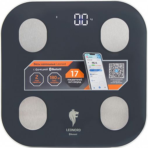 Электронные напольные весы-анализатор Leonord LE-1216, до 180 кг фото