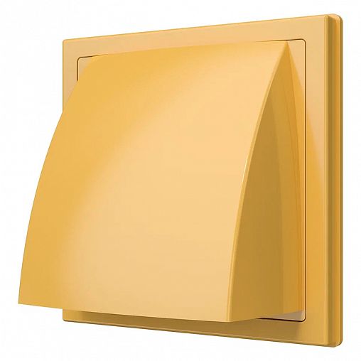 Выход стенной вытяжной Era 1919К15.16ФВ беж, 190 x 190 мм, обратный клапан, D 150/160 мм фото