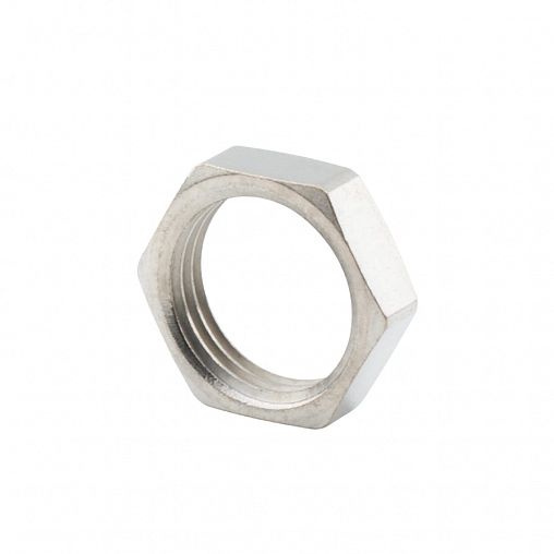 Контргайка латунная никелированная Alato внутренняя резьба 1/2" фото