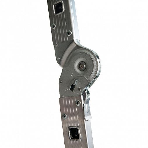 Лестница-трансформер шарнирная Alumet TL4045, алюминиевая, 2 x 4 + 2 x 5 ступеней, 2,51 - 4,91 м фото