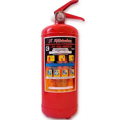 Огнетушитель порошковый Ярпожинвест ОП-2(з) ABCE фото