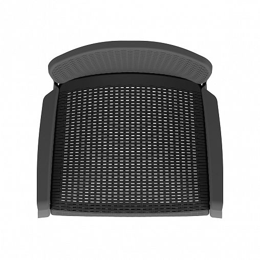 Кресло Альтернатива Ротанг Лайт, 62 x 58,5 x 85 см, графитовый фото