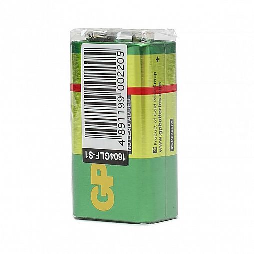 Батарейка GP Greencell 1604G-B, типоразмер Крона, 1 шт фото