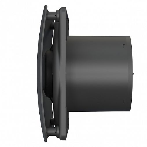 Вентилятор осевой вытяжной DiCiTi Rio 5C Matt black D125, с обратным клапаном фото