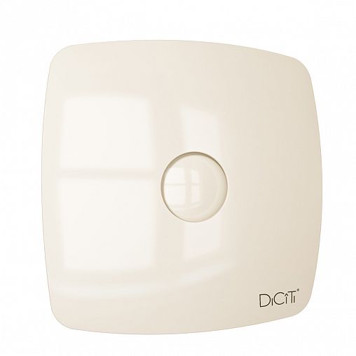 Вентилятор осевой вытяжной DiCiTi Rio 5C Ivory D125, с обратным клапаном фото